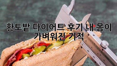 황토밭 다이어트 후기: 내 몸이 가벼워진 기적!